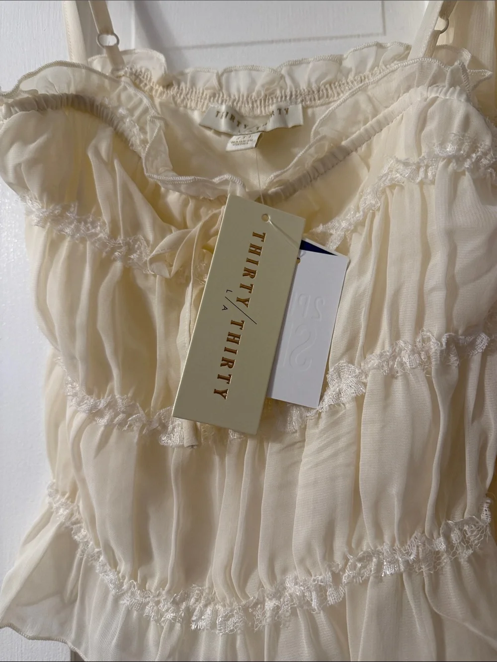 Women's Cream Ruffled Set - Picture 5 of 5